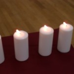 The Four Candlelight Ceremony helps Marty Cazeau, a recent widower, express his grief and celebrate his wife's life at a Hospice Care of the West grief group and memorial service.