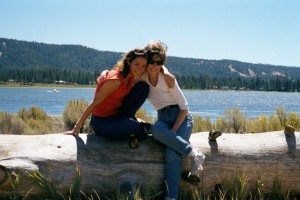 My mother, Linda Carson, and me, Denise Carson, on a walk in Big Bear in the last year of her life.
