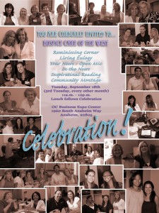 The invitation to the Celebration! for Hospice Care of the West on September 18, 2012.